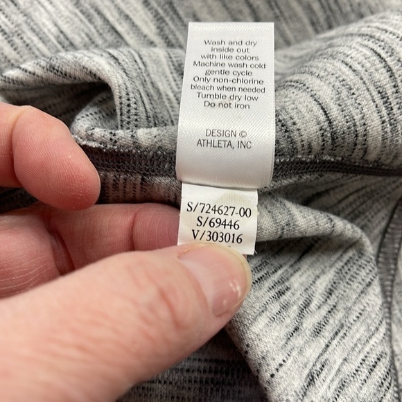 Athleta En Route Space Dye Gray Fit & Flare Casual Dress Size XS tall - Picture 10 of 10